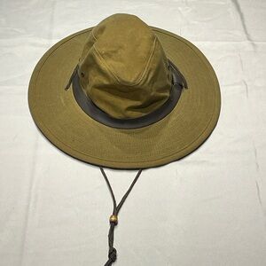 Filson Tan waxed Canvas Wide Brim Outdoor Hat